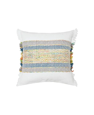 22" x 22" Ashley Woven Stripe Decorative Throw Pillow
