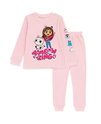 Gabby's Dollhouse Little Girls Dreamworks Gabbys Thermal T-Shirt Pants