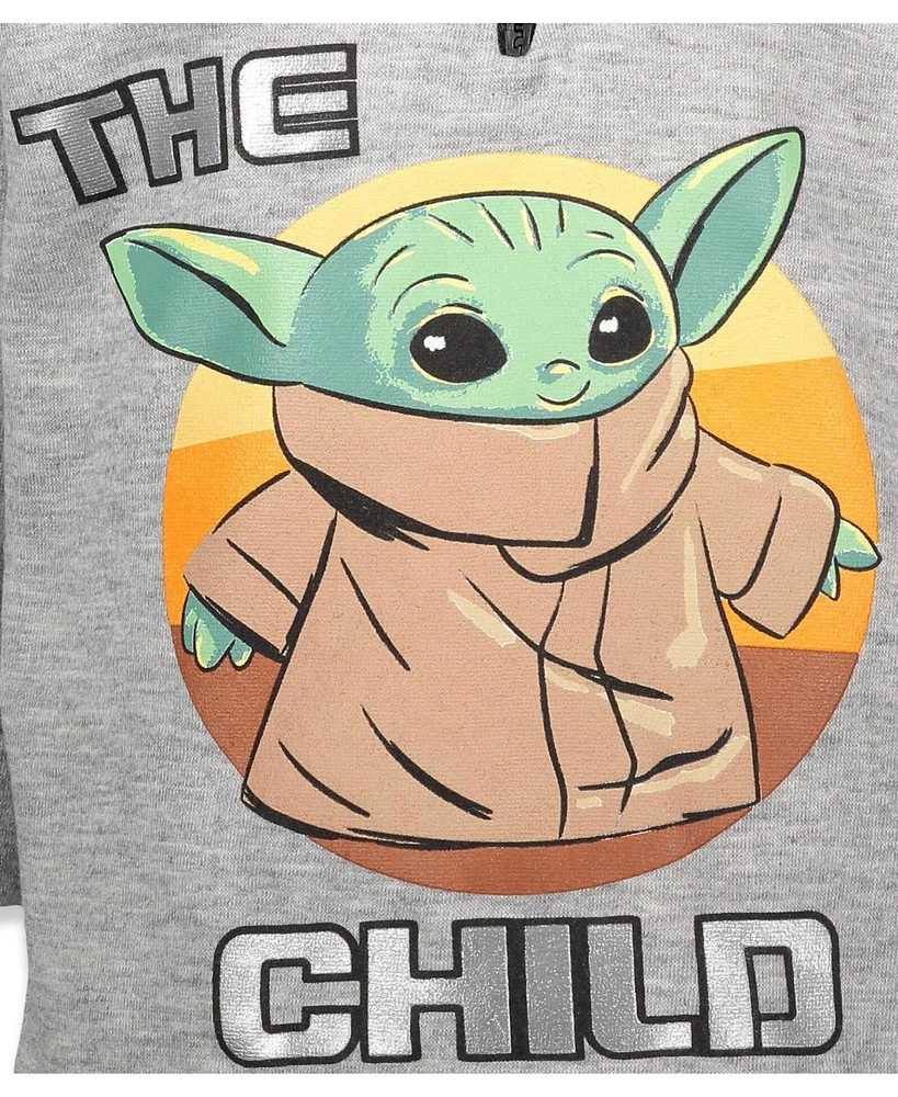 Star Wars Toddler Boys The Mandalorian Fleece Half Zip Hoodie Toddler|Child