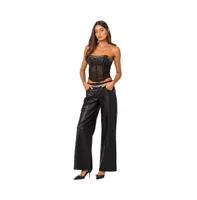Women's Sheer rhinestone corset top