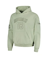 Men's Pro Standard Justin Jefferson Light Green Minnesota Vikings Player Name and Number Pullover Hoodie