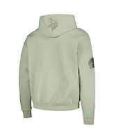 Men's Pro Standard Justin Jefferson Light Green Minnesota Vikings Player Name and Number Pullover Hoodie