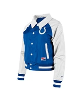 Women's New Era Royal Indianapolis Colts Coaches Raglan Full-Snap Jacket