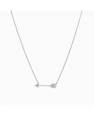 Sterling Silver Chevron Arrow Pendant Necklace