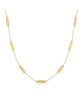The Lovery Gold Bar Chain Necklace 14K Gold