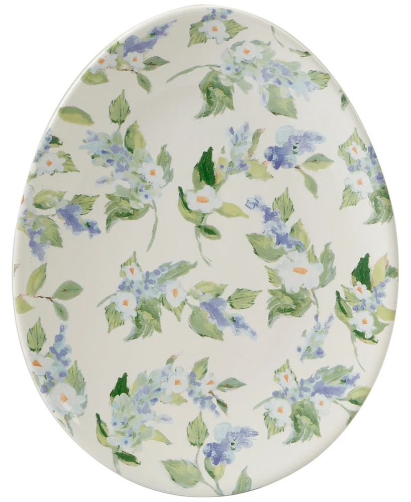 Certified International Easter Egg-Shaped Plates, Set of 4