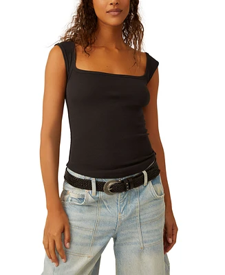 Free People Women's Hummingbird Square-Neck Tank Top