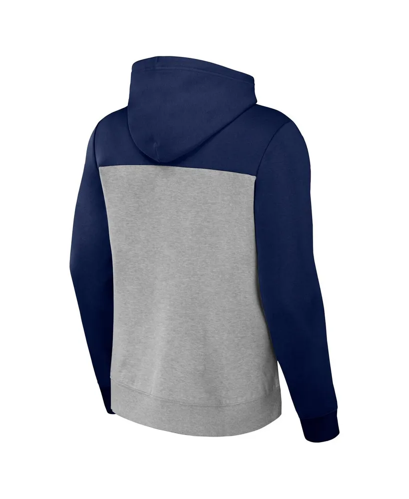 Men's Nfl x Darius Rucker Collection by Fanatics Heather Gray Tennessee Titans Color Blocked Pullover Hoodie