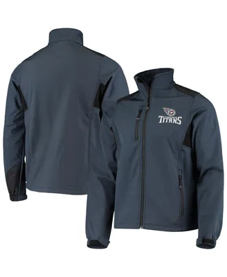 Men's Dunbrooke Navy Tennessee Titans Circle Softshell Fleece Full-Zip Jacket