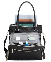 Kenneth Cole Reaction Madison Square Hardside Chevron Expandable Luggage, 2-Piece 20" Carry-On and Tote
