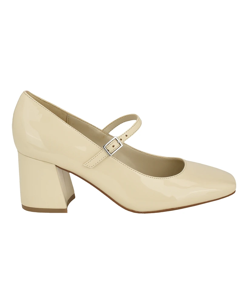 Calvin Klein Women's Jatlee Mary Jane Block Heel Pumps