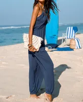 Cupshe Women's Plunge Halter Jogger Jumpsuit
