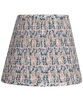 Hardback Shirred Empire Lamp Shade Pink Blue Floral Medium 8" Top x 13" Bottom x 11" Slant x 10.75" High Spider with Replacement H
