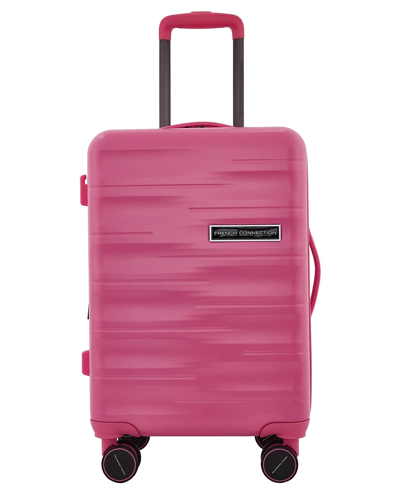 French Connection 4Pc Expandable Rolling Hardside Luggage Set