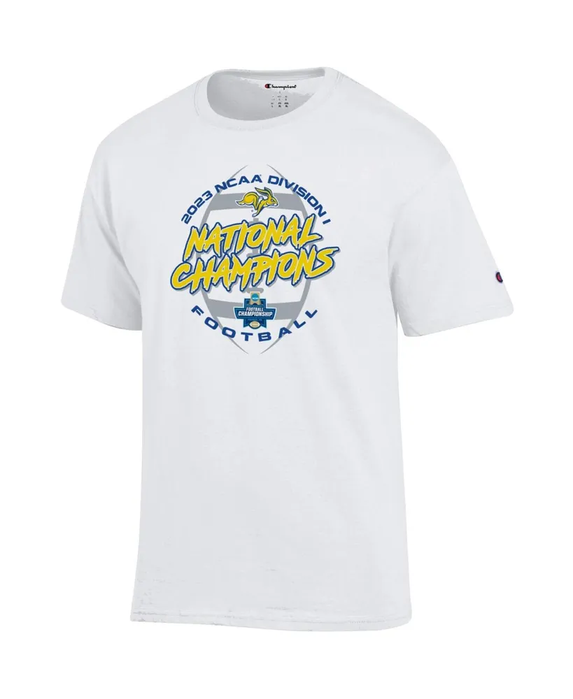 Men's Champion White South Dakota State Jackrabbits 2023 Fcs Football National Champions Locker Room T-shirt