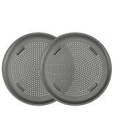 Good Cook Set of 2 Air perfect 15.75" Nonstick Carbon Steel Large Pizza Pans