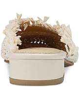Sam Edelman Women's Reeta Fringe Raffia Flat Mules