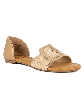 Sugar Women's Champion Raffia Flat Sandals