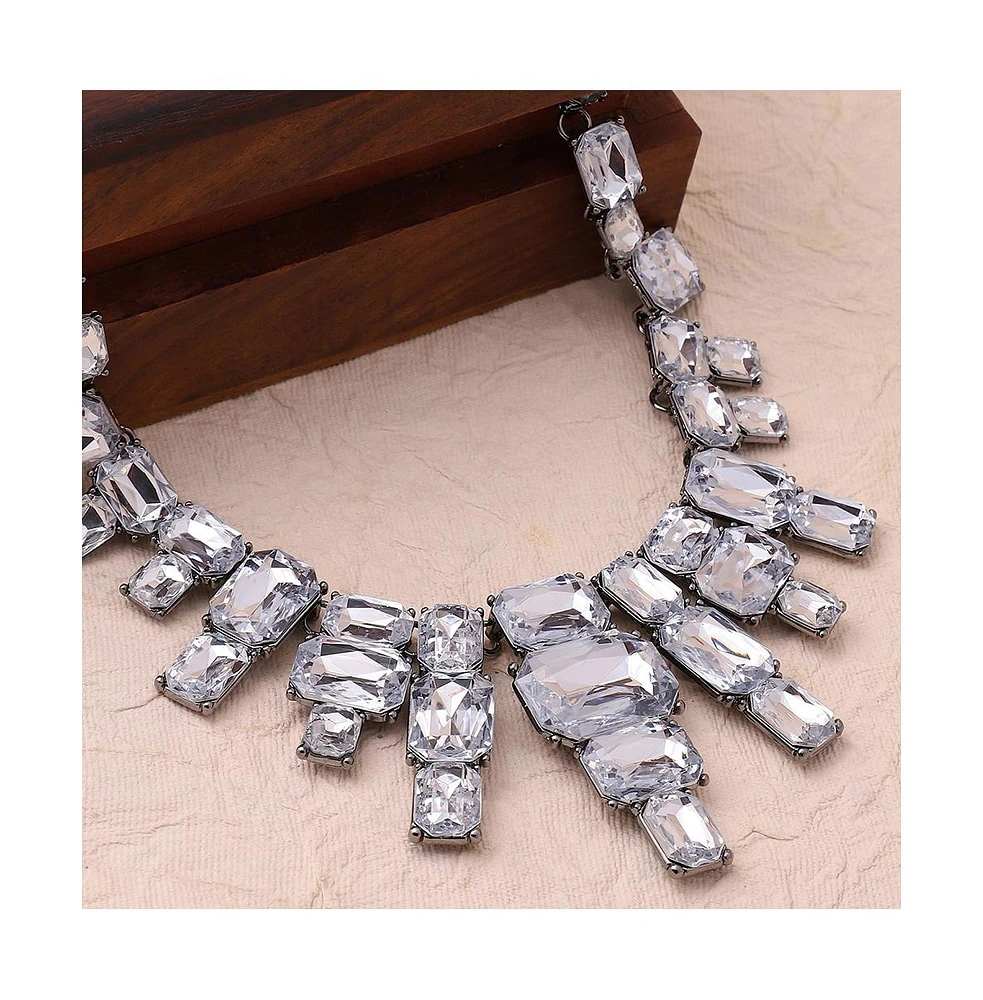 Sohi Women's Crystal Statement Necklace