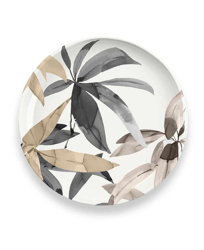 Abode Homewares Bali Leaves Salad Plates Merge, Set of 6