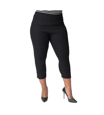 Unique Vintage Plus Rachelle Capri Pants