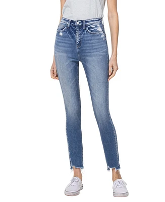 Flying Monkey Women's High Rise Ankle Skinny Jeans