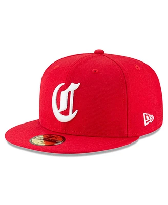 Men's New Era Red Cincinnati Reds Cooperstown Collection Wool 59FIFTY Fitted Hat