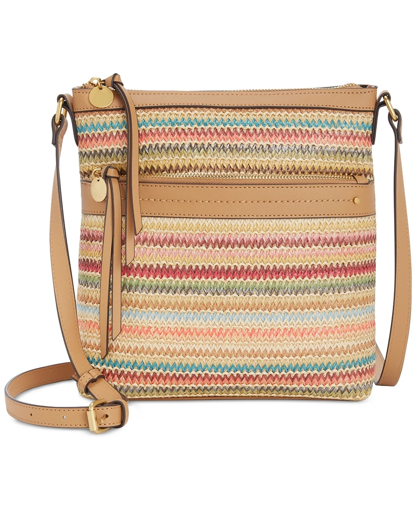 Style & Co Straw North South Crossbody Bag, Exclusively at Macy's