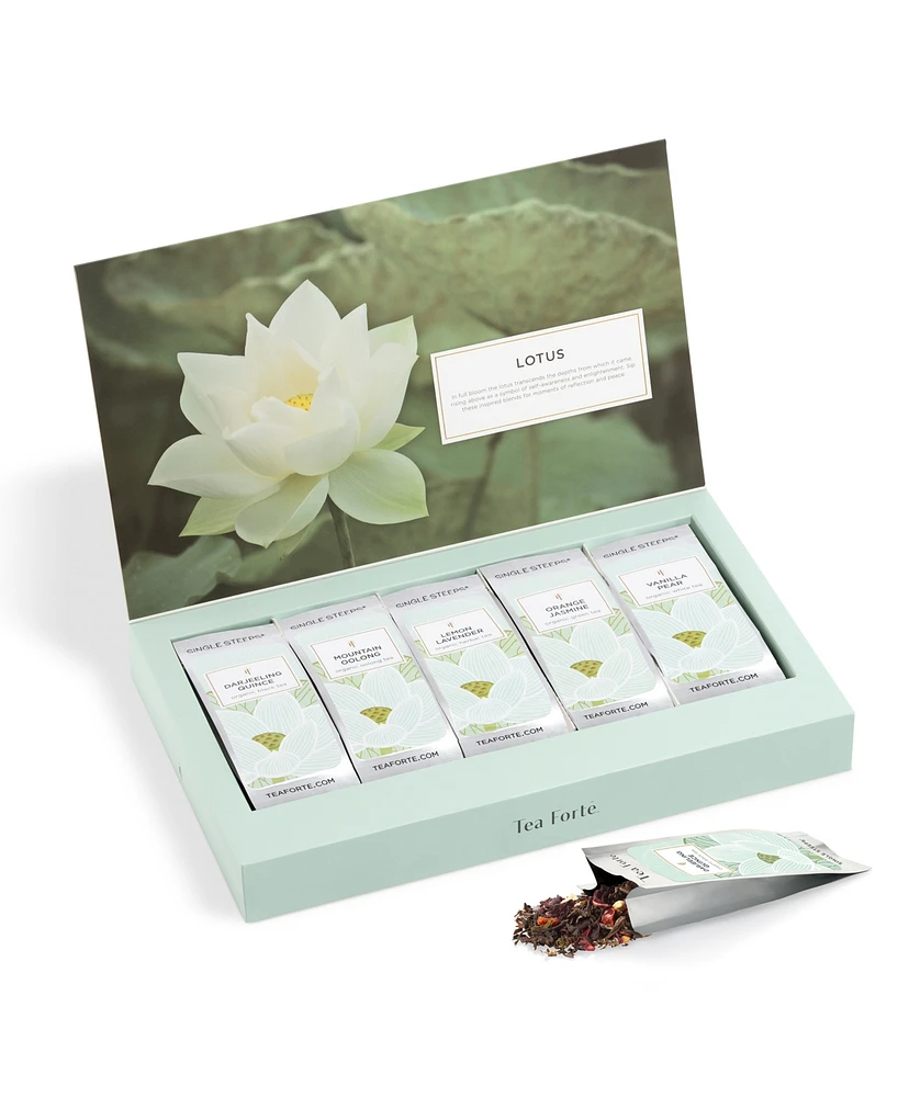 Tea Forte Lotus Tea Bundle, 3 Piece
