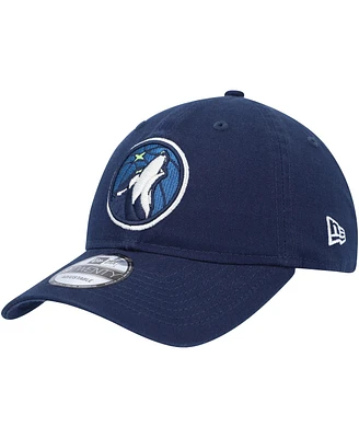 Men's New Era Navy Minnesota Timberwolves Team 2.0 9TWENTY Adjustable Hat