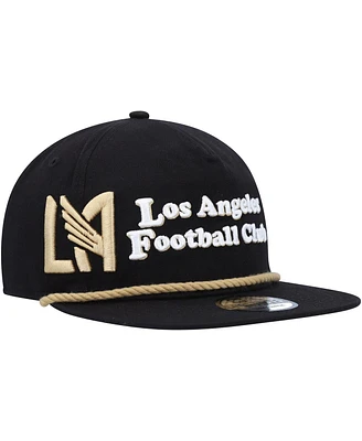 Men's New Era Black Lafc Heritage The Golfer Snapback Hat