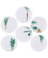 Noritake Kyoka Shunsai Assorted Appetizer Plates 6.25" Set/6