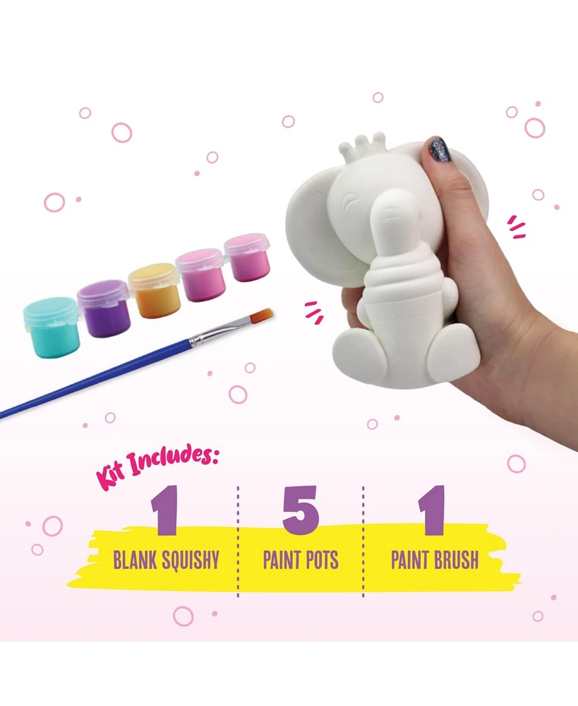 Doodle Hog Elephant Squishy Painting Kit - Squishy Toys for Kids, Squishies for Kids - Slow Rise Squishy Animals