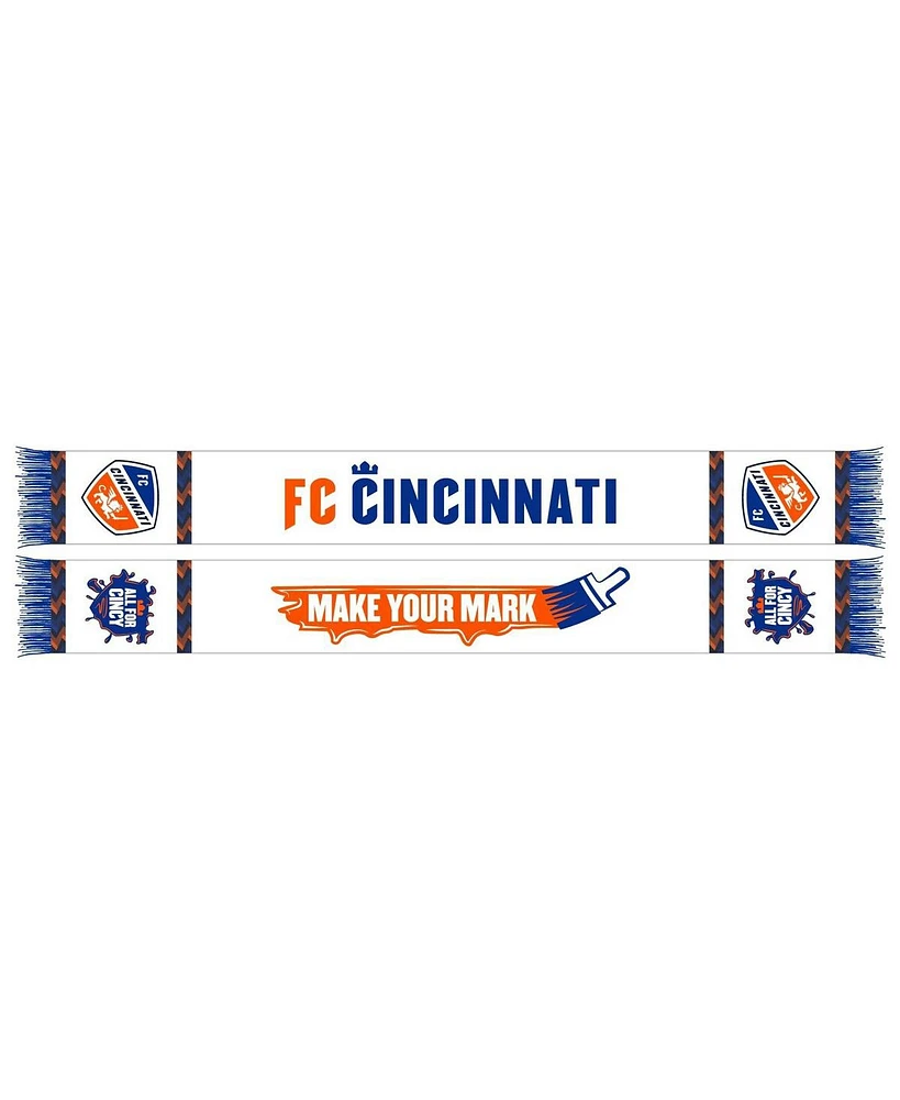 Men's and Women's White Fc Cincinnati 2024 Jersey Hook Scarf