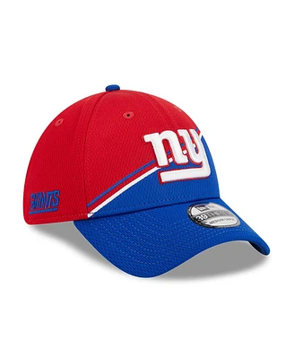 Men's New Era Red, Royal York Giants 2023 Sideline 39THIRTY Flex Hat