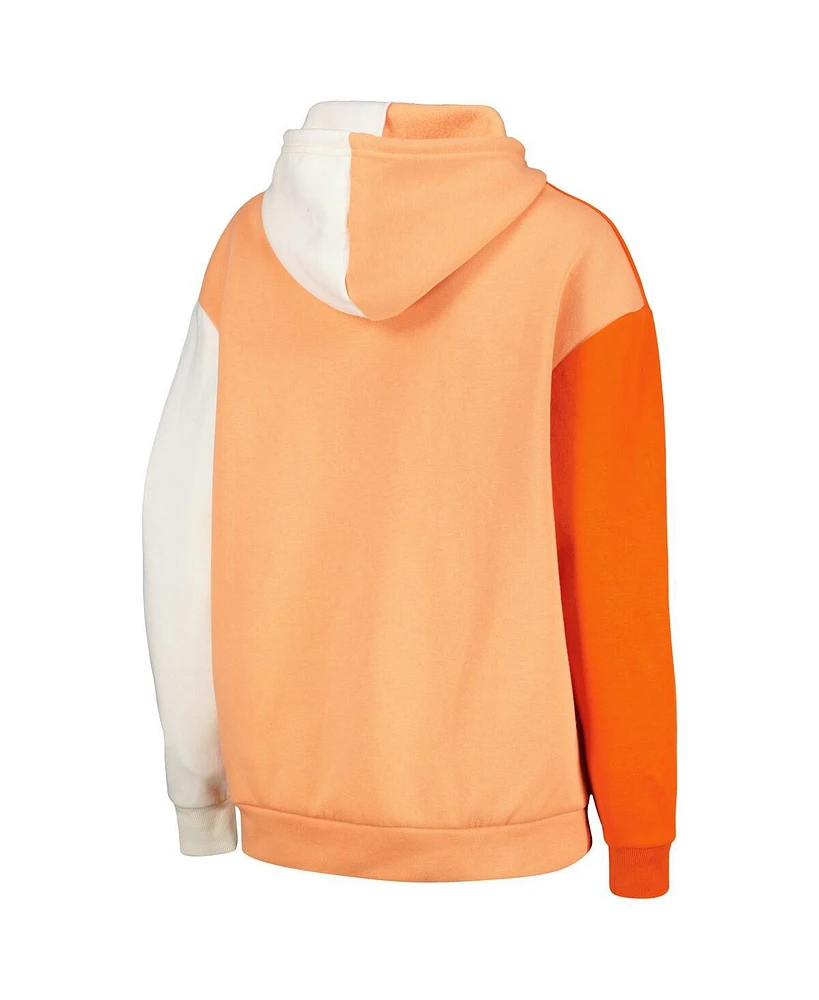 Women's Gameday Couture Orange Oklahoma State Cowboys Hall of Fame Colorblock Pullover Hoodie