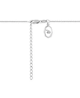 Disney Wonder Fine Jewelry Diamond Minnie Mouse Silhouette Pendant Necklace (1/5 ct. t.w.) in Sterling Silver & Rose Gold-Plate, 15-3/4" + 2" extender