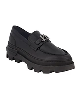 Karl Lagerfeld Paris Men's White Label Leather Lug Sole Loafers