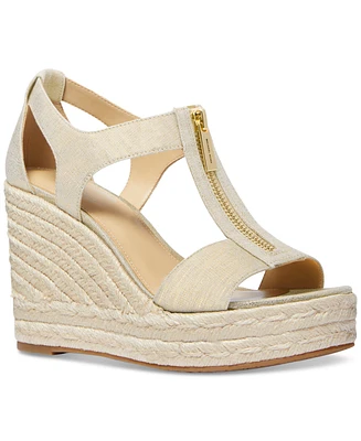 Michael Michael Kors Berkley Zipper Espadrille Platform Wedge Sandals