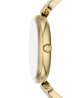 A|X Armani Exchange Women's Brooke Three Hand Gold-Tone Stainless Steel Watch 38mm
