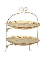 Certified International Gold Coast 2 Tier Rack with 11" Plates