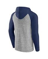 Men's Fanatics Steel Sporting Kansas City Deflection Raglan Pullover Hoodie