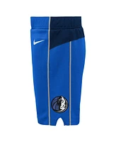 Little Boys and Girls Nike Blue Dallas Mavericks Icon Replica Shorts