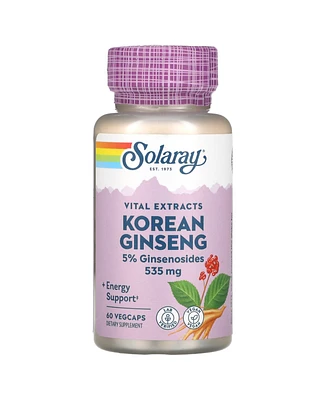 Solaray Vital Extracts Korean Ginseng 535 mg - 60 Vegcaps