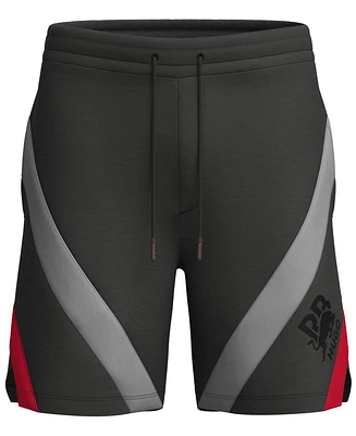 Hugo by Boss Men's Colorblocked Logo Oversized 7.6" Shorts