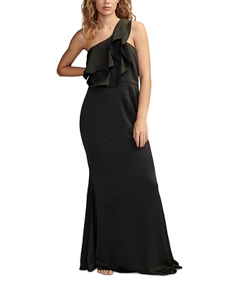 Lucky Brand Women's Ruffled One-Shoulder Dress