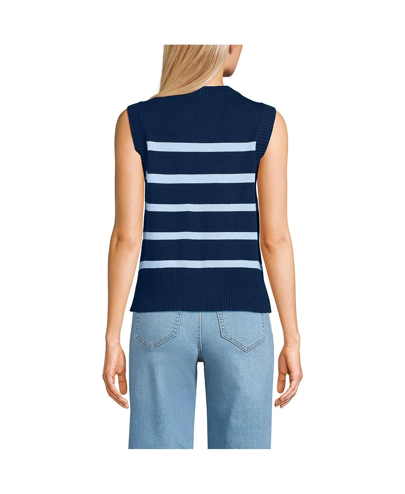 Lands' End Women's Drifter Easy Vest Sweater