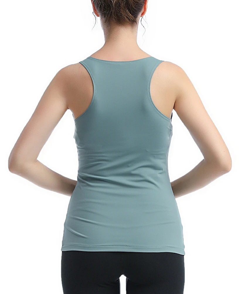 kimi + kai Maternity V-Neck Nursing Active Tank Top