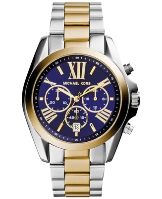 Michael Kors Women's Chronograph Bradshaw Two-Tone Stainless Steel Bracelet Watch 43mm MK5976
