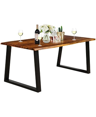 Rectangular Acacia Wood Dining Table